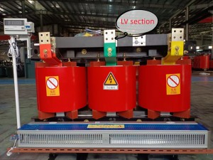 SCB10/11 1250 KVA 10 / 0,4 Kv 3-Phasen-Hochspannungs-Trockentransformator aus Gießharz